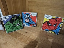 marvel canvas pictures and lamp shade
