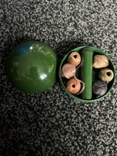 Vintage Glista Darning Set Threads Needle And Dome