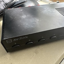 AV Link | 4 Way Speaker Selector | 140W Max Per Channel, Black