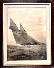 Signed Beken and Sons of Cowes Photo of 1911 Emperors Cup Winner Germania