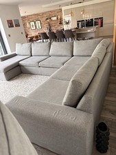 Grey Large Corner Sofa