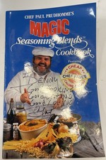 Chef Paul Prudhomme's Magic Seasoning Blends Cookbook Signed Cheap Calorie Dish