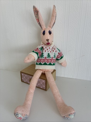 Handmade pink rabbit - rabbit, art
