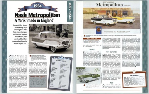 Nash metropolitan 1950 1960 - nash,