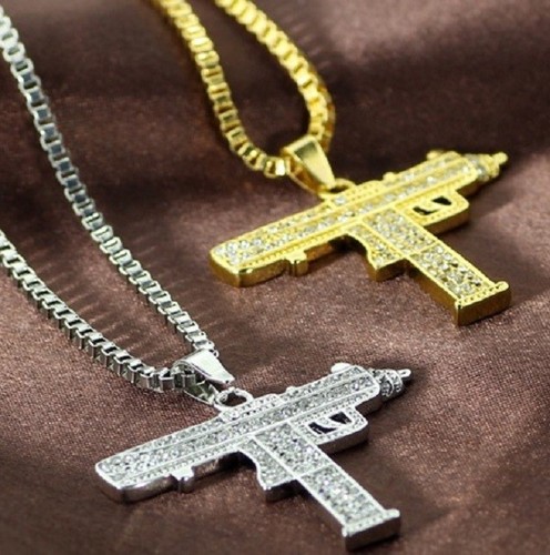 Diamante gold silver uzi - diamante, or