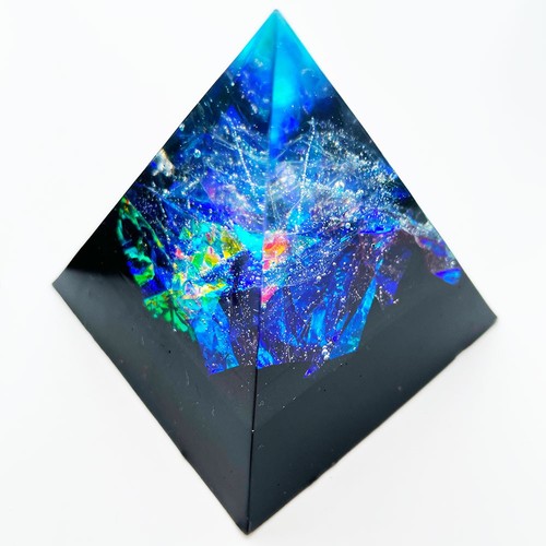 Shungite orgone pyramid book - pyramid, &