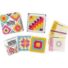 The Granny Square Card Deck - 50 Mix & Match Designs, Crochet Kit for Beginners