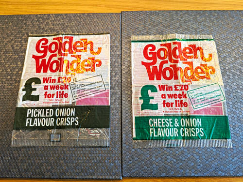 Vintage golden wonder - golden, empty