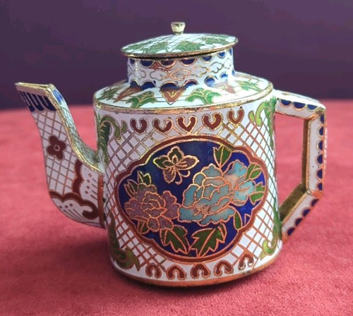 Cloisonne enamel miniature - cloisonne,