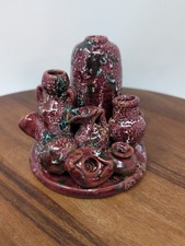 Vintage Studio Bud Cluster Vase Of Vessels Made In Jordan