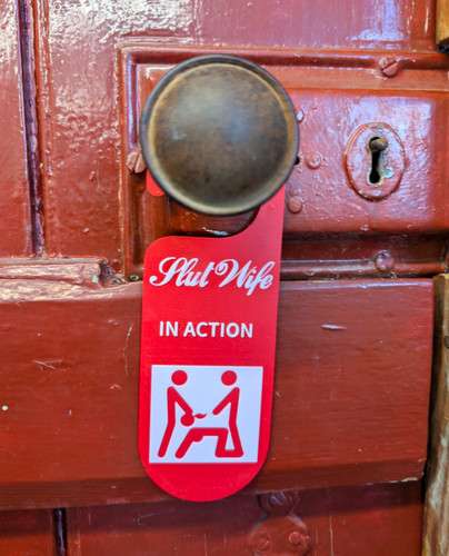 Novelty text door - novelty, hanger