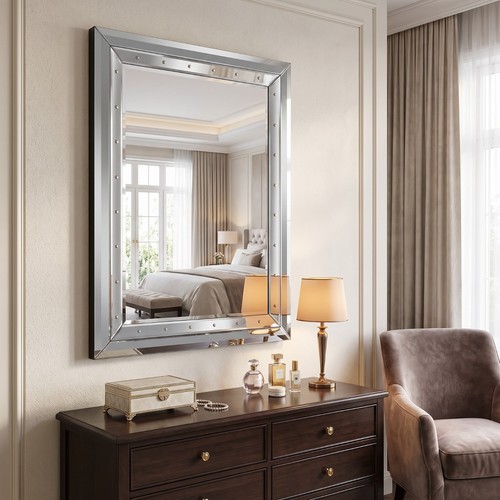 Silver vigo wall mirror - vigo,