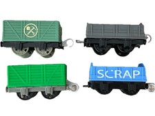 Thomas & Friends Track Master Train 4 Carriages Scrap Mining Carts Rolling Stock