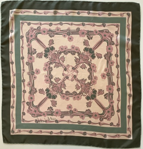 Green pink hand stitched - pink,