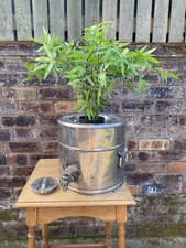 Vintage Large Tea Hot Water Urn With Tap & Lid - Salvage Garden Planter 