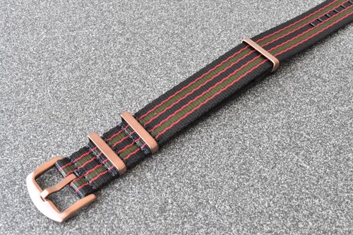 Nato watch strap bronze pvd - nato,