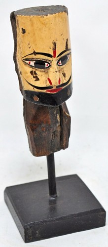 Vintage wooden puppet head - vintage,