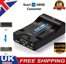 SCART To HDMI Converter Adapter Composite Video Audio Adaptor SKYBOX DVD 1080P