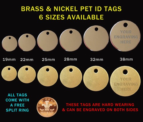Nickel brass pet id - nickel,