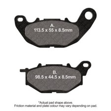 EBC Motorcycle Brake Pads DMX Front Right Yamaha YZF-R3 ABS 2015 - 2023