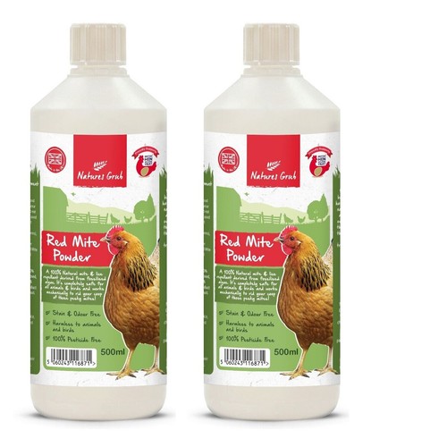 Red mite powder puffer - red,