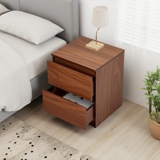 Brown Wooden Bedside Table