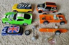 Scalextric 1:32 BMW Mini Cooper + Chevrolet Camaro Cars + Spares