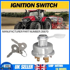Ignition Starter Switch with 2 keys Fits For Many Small Tractors 54033922 35670