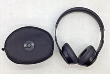 Beats Solo3 Wireless Headphones By Dr. Dre Black Model A1796 Charger & Case