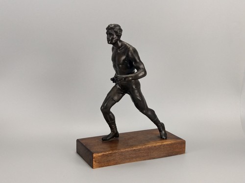 Art deco large - figure, bronzed