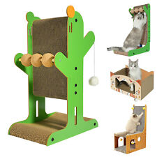 Cat House Cat Scratcher Cardboard Lounge Bed Pet Cat Scratching Board Play Sleep