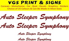 AUTO SLEEPER SYMPHONY 4 PIECE KIT DECALS STICKERS CHOICE OF COLOURS & SIZES #004