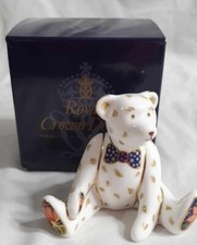 Royal Crown Derby, Miniature Teddies, Edward, c1997, 1st Quality, Boxed