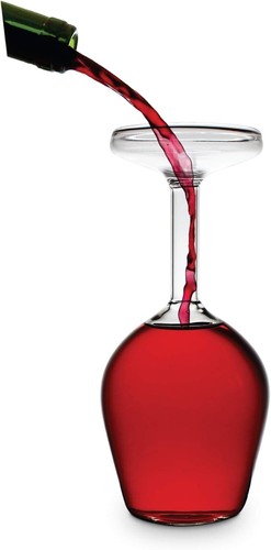 Giant upside down - upside, wine