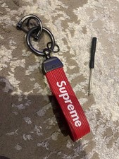Supreme Red Keychain Keyring