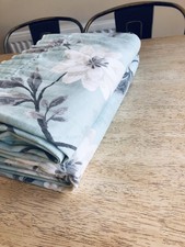 Curtains duck egg blue pencil