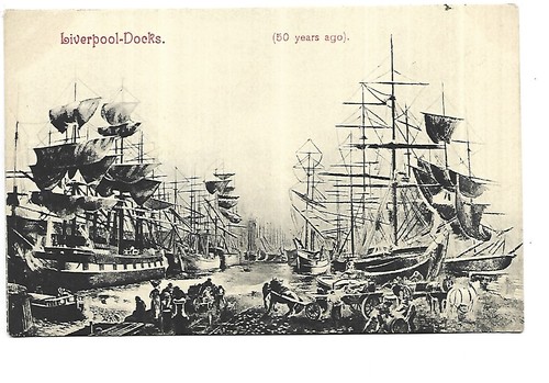 Liverpool docks postcard - uk,
