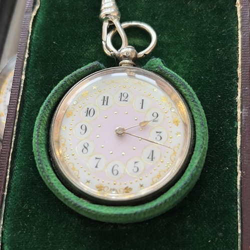 Antique silver ladies pocket - silver,
