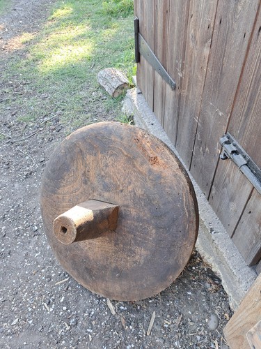 Wooden wheel barrow - wooden,