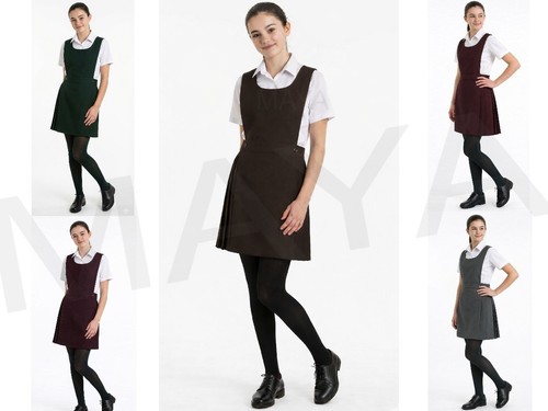 Girls school dress bib - girls,