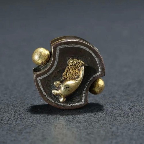 Metal ojime weight - metal, weight-shaped