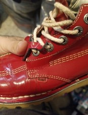 Vintage Red Kickers Kick Hi Boots – Size UK 7 / EU 41