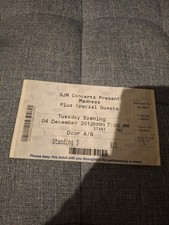 Madness Ticket Stub Plymouth
