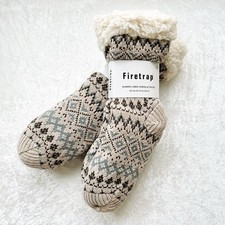 Firetrap Chenille cosy slipper socks, UK Size 4-8