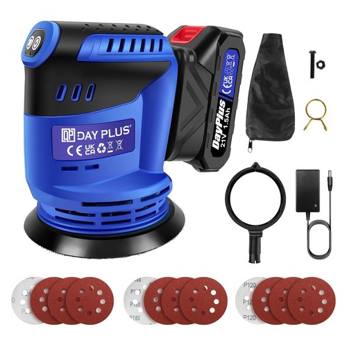 21v cordless orbital sander - orbital, 5"