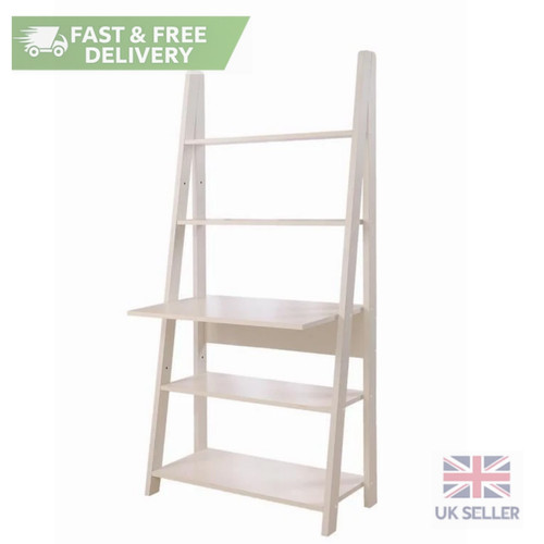 White ladder desk - white,