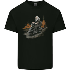 Old School Scooter Rider Moped Man Kids T-Shirt Childrens