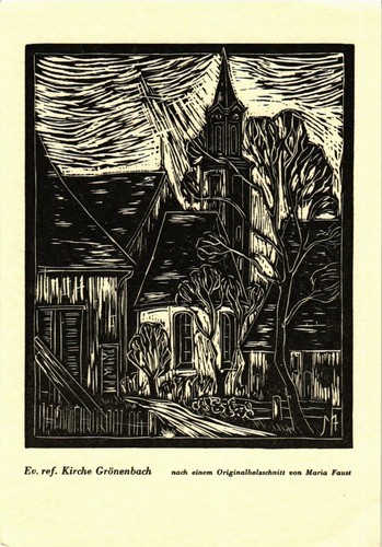Old postcard bad gronenbach - old,
