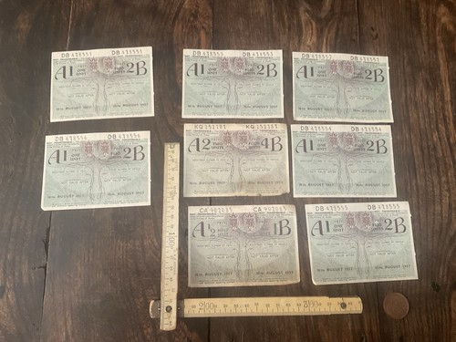 Vintage ration coupons - vintage,