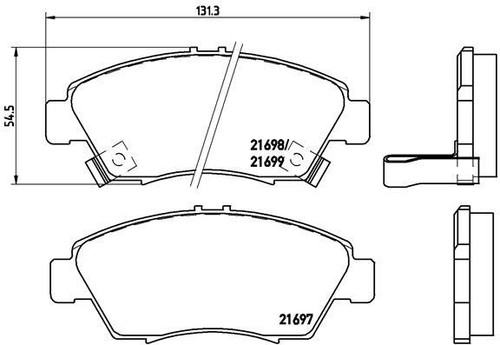 024 brembo brake pad - p, set